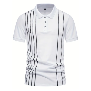 Chemise de golf en coton avec impression de logo personnalisé évacuant l'humidité de haute qualité polo respirant chemises de polo de golf à séchage rapide - Product Image 1