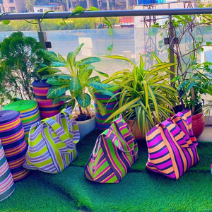 Sacs à provisions en PP recyclé sur le marché du nylon indien avec pochette Sac à linge durable en plastique polypropylène fabriqué en Inde - Product Image 1