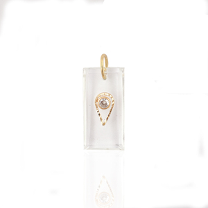 Dernier designer bricolage charme composants cristal quartz connecteur lunette zircone cubique à la main baguette connecteur pour bijoux - Product Image 3