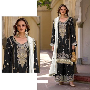 Salwar kameez pakistanais hautement recommandé avec Dupatta et Palazzo assortis disponibles aux prix de gros - Product Image 1