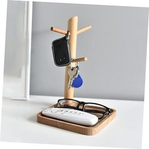 Plateau à bijoux en bois avec inserts en velours, fait à la main, décoratif, en provenance d'Inde - Product Image 2