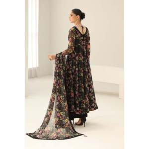 Ensemble de costume en mousseline de soie brodée pour femmes PR-1158 - Product Image 2