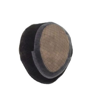 Perruque toupet en cheveux humains 100% soie Pro Remy Virgin Raw Taz Indian Hair - Product Image 5