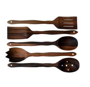 Kitchen Appliances <b>Wooden</b> <b>Cooking</b> <b>Spoons</b> Spatula Utensils Set Nonstick Teak Wood Kitchen Utensil Set - Product Image 4