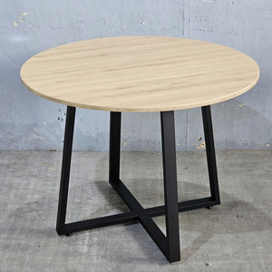 Round Conference <b>Table</b> BH68006 Minimalist Traditional Design with Iron Legs Melamine-Coated Plywood for Hotel <b>Office</b> Furniture - Product Image 4