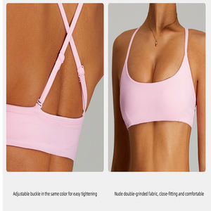 Nouvel arrivage de soutien-gorge de sport de gymnastique ensemble court de vêtements de fitness vêtements d'entraînement vêtements de sport ensemble de motard et de yoga - Product Image 3