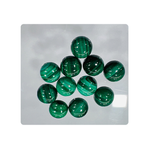 Lote al por Mayor de Piedras Preciosas Naturales de Malaquita Cabujón de Alta Calidad de 10x10 mm, Certificadas por el Fabricante - Product Image 1