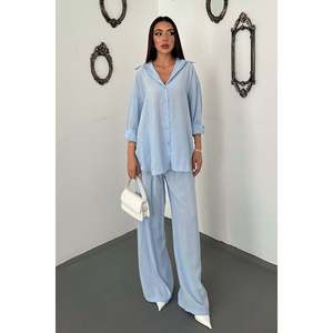 Conjunto de Dos Piezas en Azul Bebé - Azul Bebé - Product Image 1