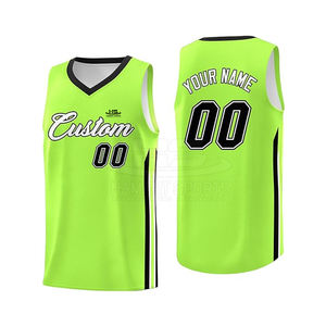 Maillot de basket-ball réversible personnalisé en gros pur maillot de basket-ball à vendre - Product Image 2