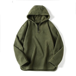 Suéter de otoño e invierno personalizado para hombre, abrigo informal, jersey con media cremallera, sudadera para hombre, sudadera informal holgada con capucha - Product Image 1