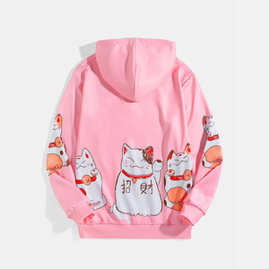Pull-over à capuche personnalisé en coton de haute qualité Sweat-shirt à capuche uni avec logo brodé et impression de couleurs avec logo personnalisé - Product Image 2
