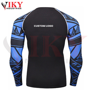 Servicio OEM El mejor material más nuevo de buena calidad Rash Guard para hombres Fight Wear Custom Printed MMA Long Sleeve Rash Guards - Product Image 3