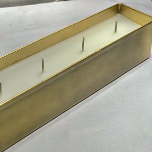 Mesa de Metal Dinig, bandeja de vela de cera de soja de alta calidad, decoración antigua del hogar, 5 bandejas de mecha - Product Image 4