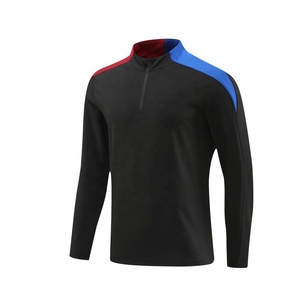 Tenue de sport de football du FC Barcelone, automne/hiver, légère, respirante, extensible dans quatre directions, en spandex/polyester, manches longues, mi-longue - Product Image 4