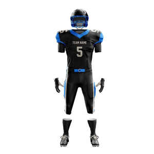 Wholesale Customizable Breathable Plus Size Unisex American Football Jerseys Sets-100% Polyester - Product Image 2