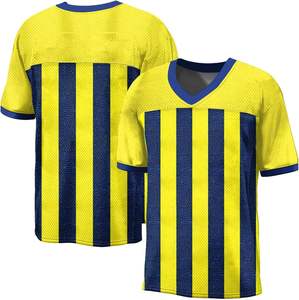 Camiseta de fútbol americano Unisex personalizada, camisetas de fútbol americano de secado rápido, ropa deportiva transpirable de Hip Hop para hombres - Product Image 2