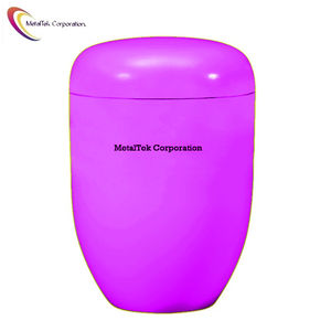 Urne de crémation européenne lavande Urne en métal de haute qualité pour cendres Couleur personnalisée Urnes funéraires décoratives souvenir à bas prix - Product Image 1