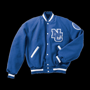 Recién llegado, chaquetas universitarias Letterman para hombre con mangas de cuero personalizadas, tela de lona de buena calidad, cuello levantado, logotipo frontal - Product Image 5