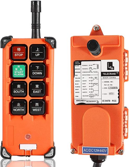 F21-10S Details Telecrane 12V 24V Wireless Radio Crane Remote Control