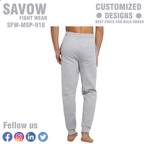 Pantalon de yoga décontracté pour homme, extensible, léger, 100 % coton, séchage rapide, respirant, taille élastique, coupe fuselée, idéal pour la gym - Product Image 2