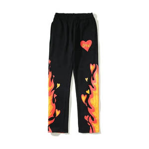 Pantalones personalizados para hombre, rectos, curvos, a rayas, Unisex, para mujer, de gran tamaño, holgados, con estampado, salón, pantalones de Mohair borrosos para hombre - Product Image 2