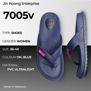 @migo Sandalias Flip-Flop para Mujer 7005v Azul Cómodas Duraderas Ligeras Transpirables Antideslizantes Impermeables Tacón de 2cm Hechas en Malasia - Product Image 1