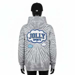 Sweat à capuche pour femme, 320 GSM, molleton de coton premium, tie-dye, logo chenille personnalisé, style streetwear chaud, basiques pour femme - Product Image 2