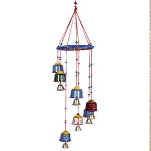 Campana colgante de madera y metal con experiencia de sonido calmante tradicional con campanas de hierro de latón para adorno de jardín - Product Image 5
