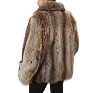 Abrigo de Piel Sintética de Lujo para Hombre, Chaqueta Cortavientos Clásica Cálida de Invierno 2026, Abrigo Largo de Piel de Visón - Product Image 5