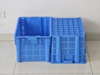Caisse en plastique empilable et pliable UGET pour le stockage et le transport des fruits – Gestion efficace, type amélioré des boîtes en plastique