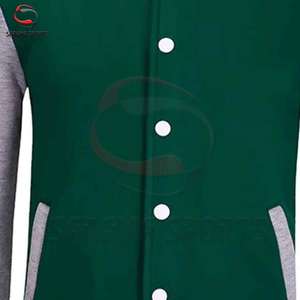 Nueva Chaqueta Bomber de Béisbol Varsity para Hombre, Tallas Grandes, con Logotipo Personalizado Bordado, Cierre de Cremallera, OEM, Venta al Por Mayor de Fábrica, Primavera - Product Image 3