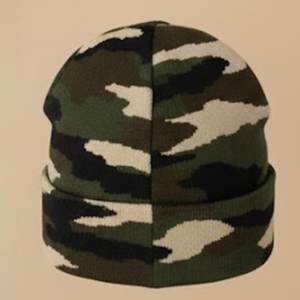 New Arrival Custom Logo Design <b>Camo</b> Men's Beanies For Winter Streetwear Beanie <b>Caps</b> For Mens Comfortable Knitted Style jacquard - Product Image 6