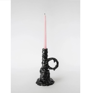 Bougeoir en métal finition antique, support à bougie pour l'éclairage et la décoration de la maison, ensemble élégant de porte-bougie décoratif - Product Image 3