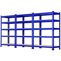 Système d'étagères métalliques industrielles pour entrepôt, revêtement poudré, taille personnalisée, unités de stockage robustes réglables, OEM