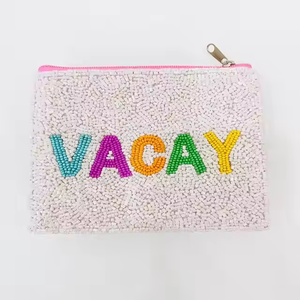 กระเป๋าลูกปัดปักด้วยมือกระเป๋าใส่เหรียญออกแบบให้ว่างกระเป๋าใส่เหรียญขนาดเล็กที่เก็บของได้หลากหลายโดยงานฝีมือ MD - Product Image 1