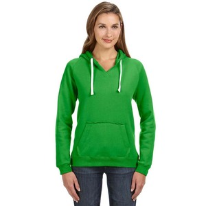 Sudaderas de Invierno para Mujer, Cuello Redondo, Felpa de Algodón 100%, 400G, Corte Holgado, con Cordón Ajustable, Color Blanco - Product Image 2