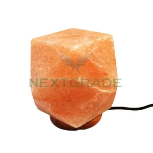 Himalaya-Pink-Salzlampe Diamantform organisch rot Natursalzlampen beste Qualität Luftreinigung Emaille-Stift Großhandel PK