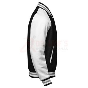 Chaqueta universitaria impermeable de alta calidad, Mangas de cuero y cuerpo de lana, chaqueta de béisbol de talla grande con etiqueta privada para invierno - Product Image 5