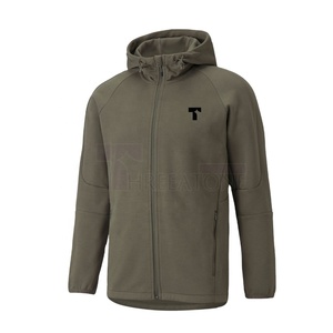 Sweat à capuche en coton mélangé haute performance pour hommes, tissu respirant avec poches zippées pour les sports d'hiver, imprimé numériquement - Product Image 1