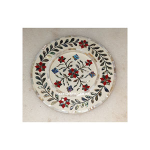 Meilleure vente à prix abordable beau plateau décoratif en incrustation de nacre pour la décoration intérieure et les cadeaux de mariage - Product Image 1