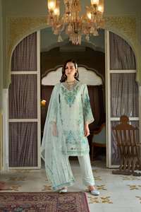 ชุดซัลวาร์ออแกนซ่าออแกนซ่าและชุดดูเวตับซาเดมันน่าเบื่อสุดๆส่งออกแฟชั่นผู้หญิง - Product Image 4