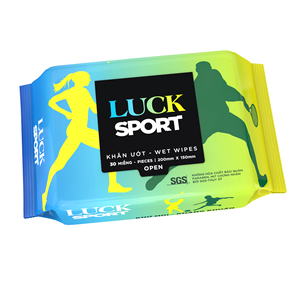 Luck Lady Sport OEM/ODM <b>Adults</b> Non-Woven <b>Wet</b> <b>Wipes</b> Vietnam Anti-Sweat Deodorizing Cleansing <b>Wipes</b> White Color - Product Image 1