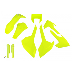 2017-2019 Husqvarna TE 125 Kit completo de plástico con soporte para faro Fluo Yellow Accesorios para motocicleta - Product Image 1