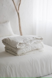 Natural Comforter Cover Handcrafted White Linen <b>Bedding</b> <b>Set</b>-3-Piece Soft Washed Linen Duvet for King Twin Sizes for Weddings - Product Image 2