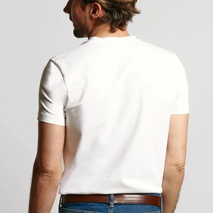 <b>White</b> OEM/ODM Wholesale Heavyweight Slim Fit Design High Cotton Jersey All Over Print and Custom Sizing Men <b>Women</b> Unisex <b>T</b> <b>Shirt</b> - Product Image 5