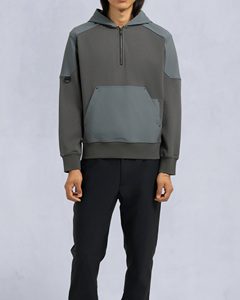 Nouveau Musthave surdimensionné fermeture éclair poche avant à capuche pour hommes moderne vêtements décontractés à capuche confort mi-poids à capuche avec Logo personnalisé - Product Image 1