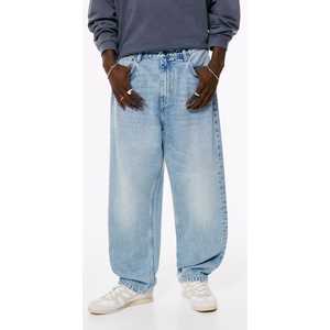 กางเกงยีนส์ผู้ชายทรงหลวมที่ออกแบบเองผู้ผลิตกางเกงยีนส์ทรงหลวมโอเวอร์ไซส์สไตล์วินเทจ - Product Image 1