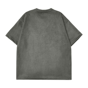 เสื้อยืดแขนสั้นผ้าฝ้ายสำหรับผู้ชายและผู้หญิงเสื้อคอกลมทรงหลวมแนววินเทจซักด้วยกรดแห้งเร็วเป็นมิตรกับสิ่งแวดล้อม - Product Image 5