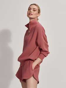 เสื้อสเวตเตอร์มีซิปครึ่งแขนผ้าคอตตอนแบบกำหนดเองเสื้อสเวตเชิ้ตผ้าฟลีซถักแนวสตรีทเสื้อสเวตเชิ้ตแบบรูดซิปครึ่งตัว - Product Image 5