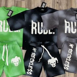 Ensemble de jogging personnalisé tendance DCY 2025, survêtement personnalisé pour homme, survêtement brodé délavé au soleil - Product Image 4